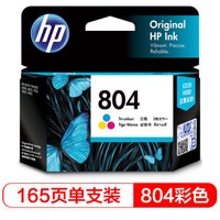 HP 惠普 T6N09AA 804 彩色墨盒(适用于HP ENVY Photo 6220/HP ENVY Photo 6222 )