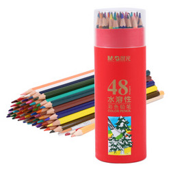 M&G 晨光 AWP36812 水溶性木质彩色铅笔 48色/筒 *5件