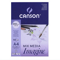 CANSON 康颂 Imagine绘画本  200g/A4(210X297mm) 50 张/本 *3件