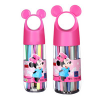 Disney 迪士尼 D01388 可水洗水彩笔 24色 粉色