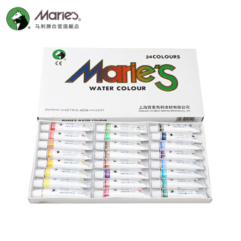 Marie's 马利 Marie’s 马利 1342 水彩颜料套装 24色 12ml 铝管
