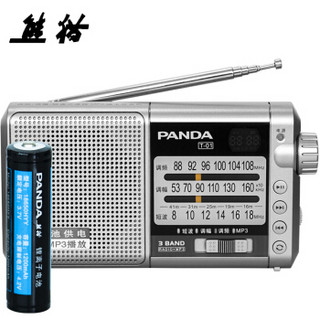 PANDA 熊猫 T-01 插卡收音机 银色