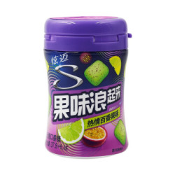 炫迈(Stride) 无糖口香糖果味浪起来37.8g(热情百香果味)(新旧包装随机发出)