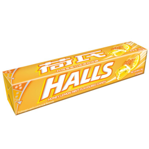 【halls/荷氏糖果】halls 荷氏 薄荷糖 (34g,柠檬香蜜味)【报价 价格