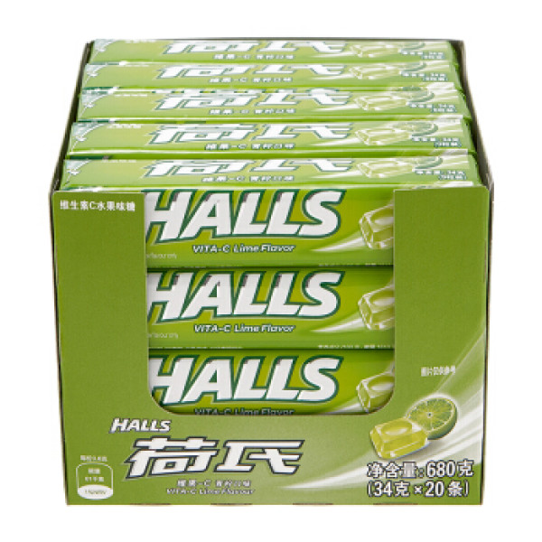 商品halls 荷氏 薄荷糖 (680g,青柠味)