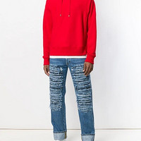 ALEXANDER MCQUEEN 男士破洞牛仔裤