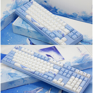 Varmilo 阿米洛 MIYAPRO 海韵主题 机械键盘 (玫瑰红轴)