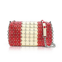 RED VALENTINO Strawberry/Ivory Studded 花朵链条包