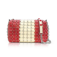 RED VALENTINO Strawberry/Ivory Studded 花朵链条包
