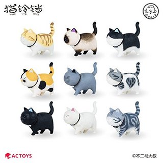  ACTOYS 不二马大叔  猫铃铛 盒蛋摆件