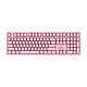 新配色：Akko 艾酷 Ducky Zero 3108S 白色背光机械键盘 Cherry红轴 粉色