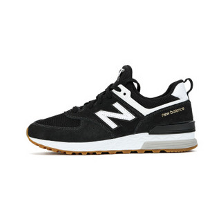  new balance 574s系列 MS574 中性休闲跑鞋 (黑色、43)