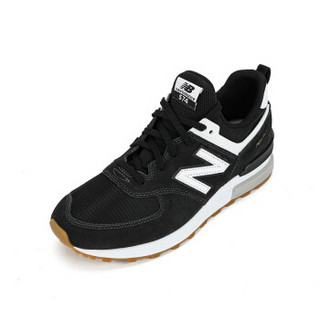  new balance 574s系列 MS574 中性休闲跑鞋 (黑色、43)