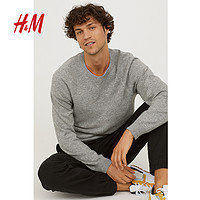 H&M 0673707 男士休闲长裤 (深蓝色、XS)