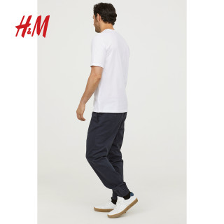 H&M 0673707 男士休闲长裤 (米黄色、S)