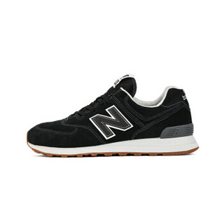  new balance ML574 男士休闲跑鞋 (纯黑色、44)