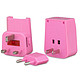 wonplug 万浦 wp-360/362 旅行转换插头 双USB/粉色