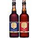 比利时进口 精酿啤酒 Chimay 智美（蓝/红）啤酒礼盒装 750ml*2瓶 *2件