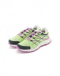 TNF 抓地耐磨 女款绿色/紫色越野跑鞋