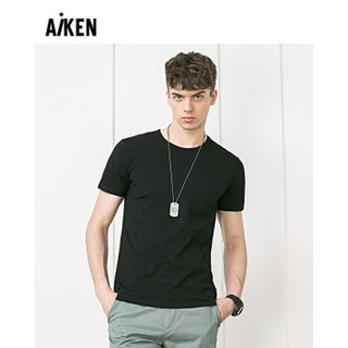 AiKEN 爱肯 AK217001018 男装基本净色短袖T恤