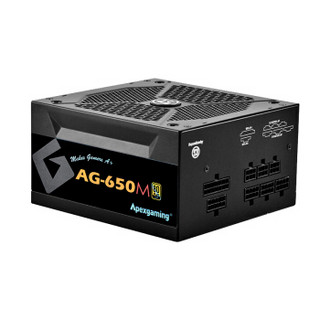 Apexgaming 美国艾湃电竞 AG-650M 额定650W 全模组金牌 台式机电源