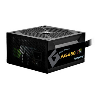 Apexgaming 美国艾湃电竞 AG-650S 额定650W 半模组金牌 台式机电源