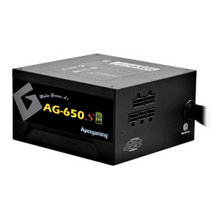 Apexgaming 美国艾湃电竞 AG-650S 额定650W 半模组金牌 台式机电源