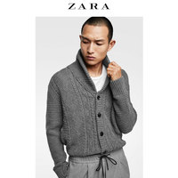 ZARA 00693339802 青果领针织开衫