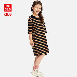 UNIQLO 优衣库 410107 女童条纹连衣裙