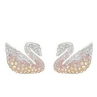 SWAROVSKI 施华洛世奇 5215037 渐变色 Swan 天鹅耳钉