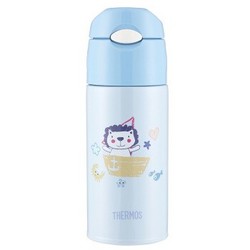 THERMOS 膳魔师  TCMI-400FS BL 不锈钢吸管儿童保温杯