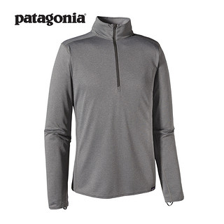 PATAGONIA/巴塔哥尼亚 capilene 44445 男款纯色户外保暖内衣长袖 (S、希腊蓝)