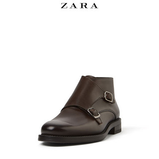 ZARA 15054302100 男士双搭扣孟克皮靴