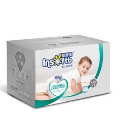 婴舒宝（Insoftb）婴儿纸尿裤 银钻超值干爽透气宝宝尿不湿L80片 *2件