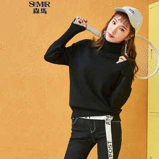 Semir 森马 19077070401 女士高领毛衣