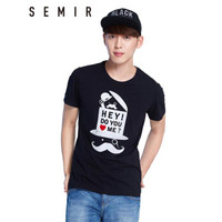 Semir 森马 12216001029 男士圆领印花短袖T恤