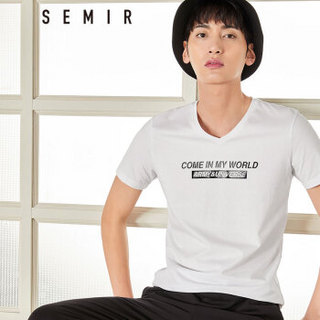 Semir 森马 12037001224 男士V领短袖T恤