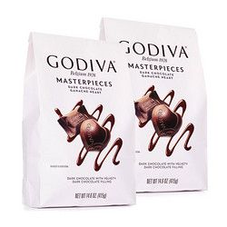 Godiva 歌帝梵 软心形夹心丝滑黑巧克力 415g*2袋