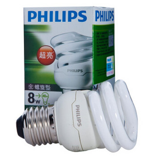 PHILIPS 飞利浦 全螺旋节能灯 E27大口 6500K 8W*4只