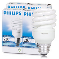 PHILIPS 飞利浦 全螺旋节能灯 E27大口 6500k 20W*4只