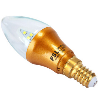 FSL 佛山照明 LED尖泡 E14小口 炫金暖白光 3W*10支