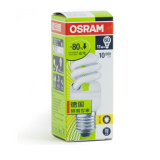 OSRAM 欧司朗 全螺旋型 E27大口 6500K 11W