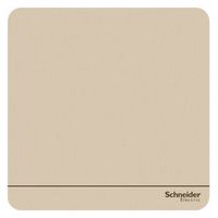 施耐德电气（Schneider Electric）一开双控开关 86型开关插座面板  绎尚系列 薄暮金色E8331L2_WG