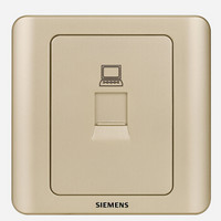 西门子(SIEMENS)开关插座 远景系列 电脑插座面板 (金棕色)5TG01211CC133