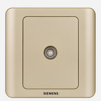 西门子(SIEMENS)开关插座 远景系列 电视插座面板 (金棕色)5TG01111CC133