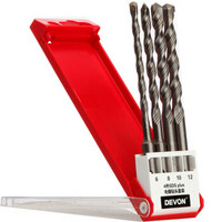 大有(Devon)电锤钻头组套B-4pc 工具套装 6 8 10 12mm 五金电动工具