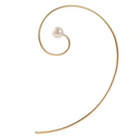 YIN 隐 因系列 18K金 黄金分割螺旋耳环 单只
