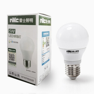 nvc-lighting 雷士照明 光彩系列LED球泡 E27大口 黄光 5W*5支