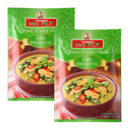 泰国进口 泰娘 （MAEPLOY） 绿咖喱酱 50g*2袋 *7件