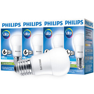 PHILIPS 飞利浦 LED球泡 E27大口 白色 6W